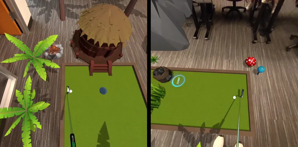 GOLF+为Quest 3预告了即将推出的混合现实迷你高尔夫模式