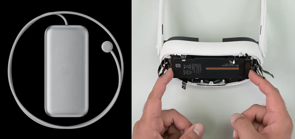 Apple Vision Pro的电池容量几乎是Quest 3的两倍