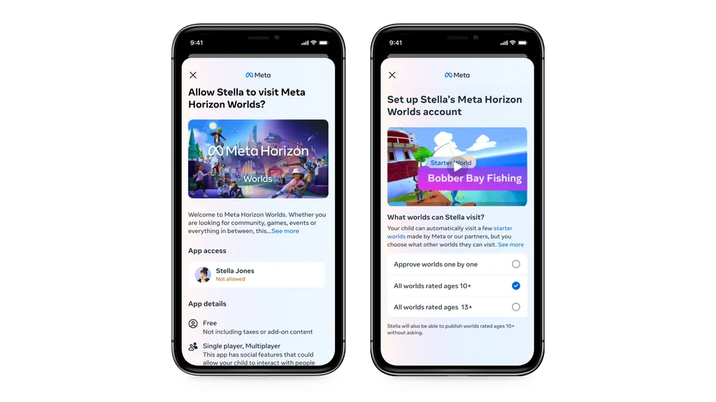 Meta 推出针对青少年访问 Horizon Worlds 的家长请求工具
